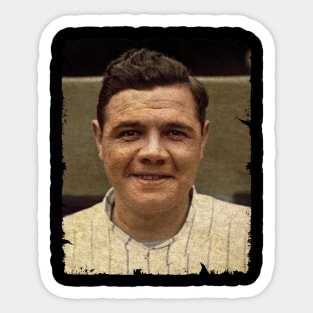 Babe Ruth in New York Yankees Sticker